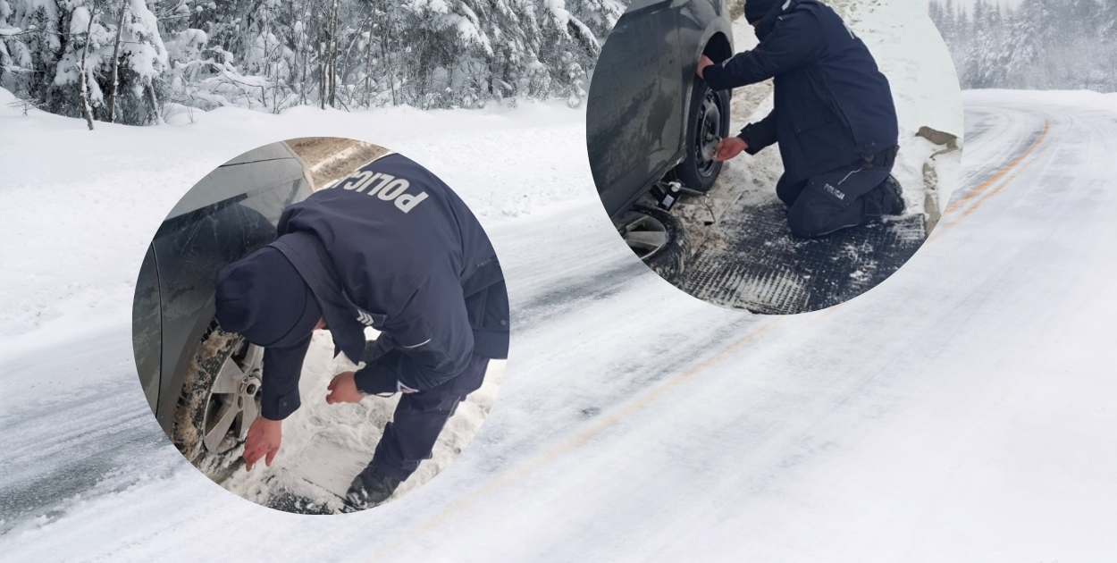 Policyjna pomoc na drogach Pułtuska