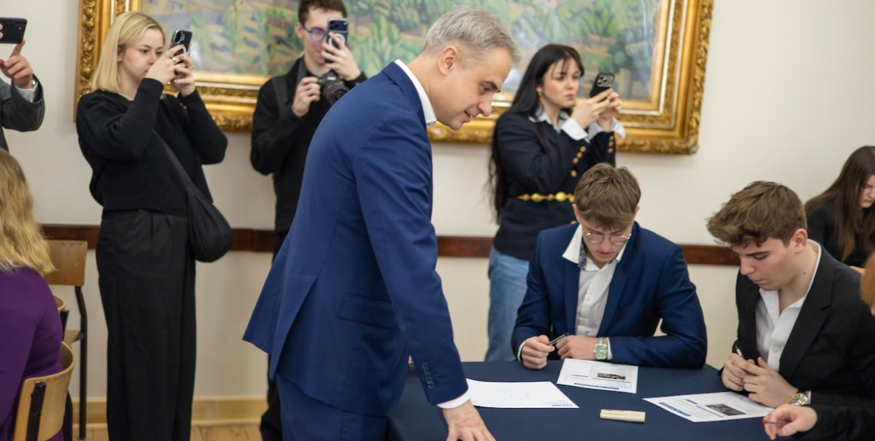 Osoba ministerialna spotkała się z młodzieżą LO Skargi