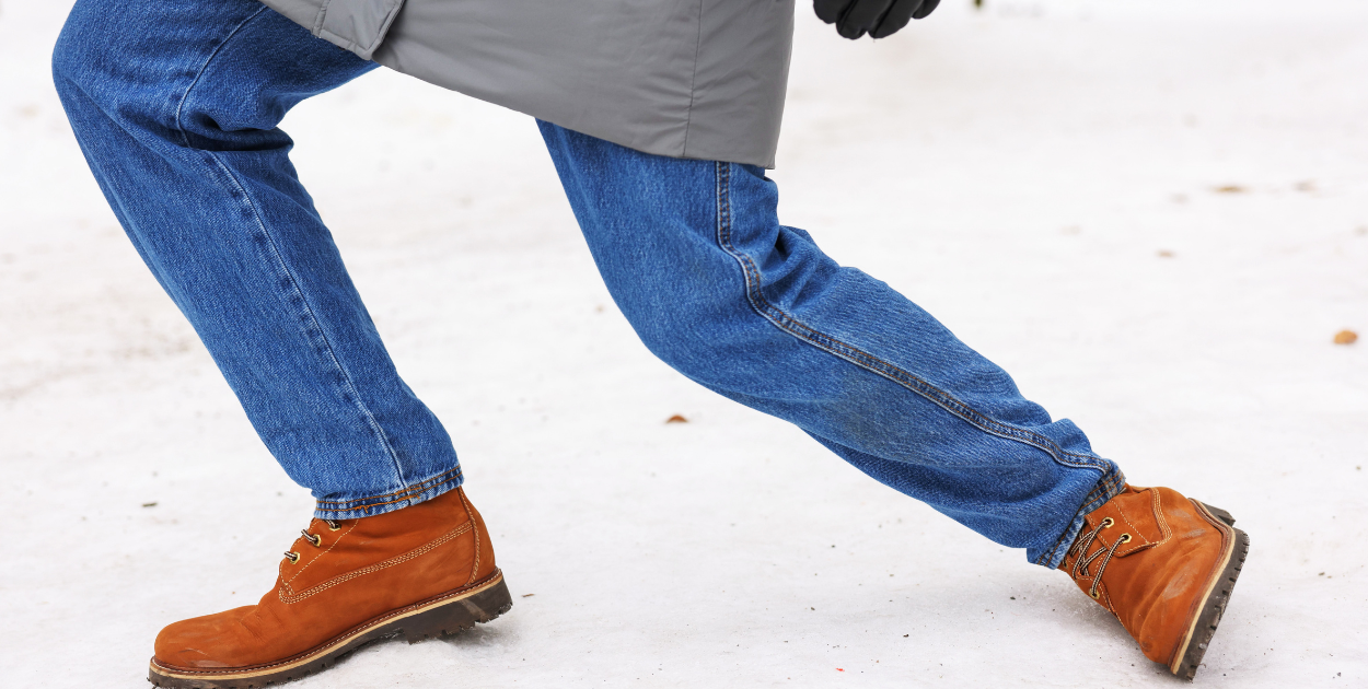 Poślizgnąłeś się i złamałeś nogę w drodze do pracy?