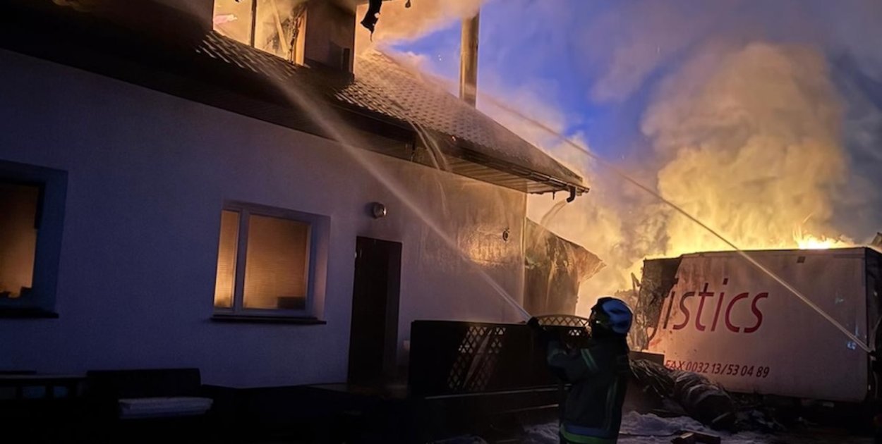 Pułtuscy strażacy ujawniają przebieg akcji w Dzierżeninie. I dziękują!