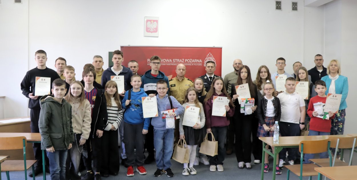 Młodzież zapobiega pożarom – powiatowe eliminacje XLVIII OTWP w Pułtusku