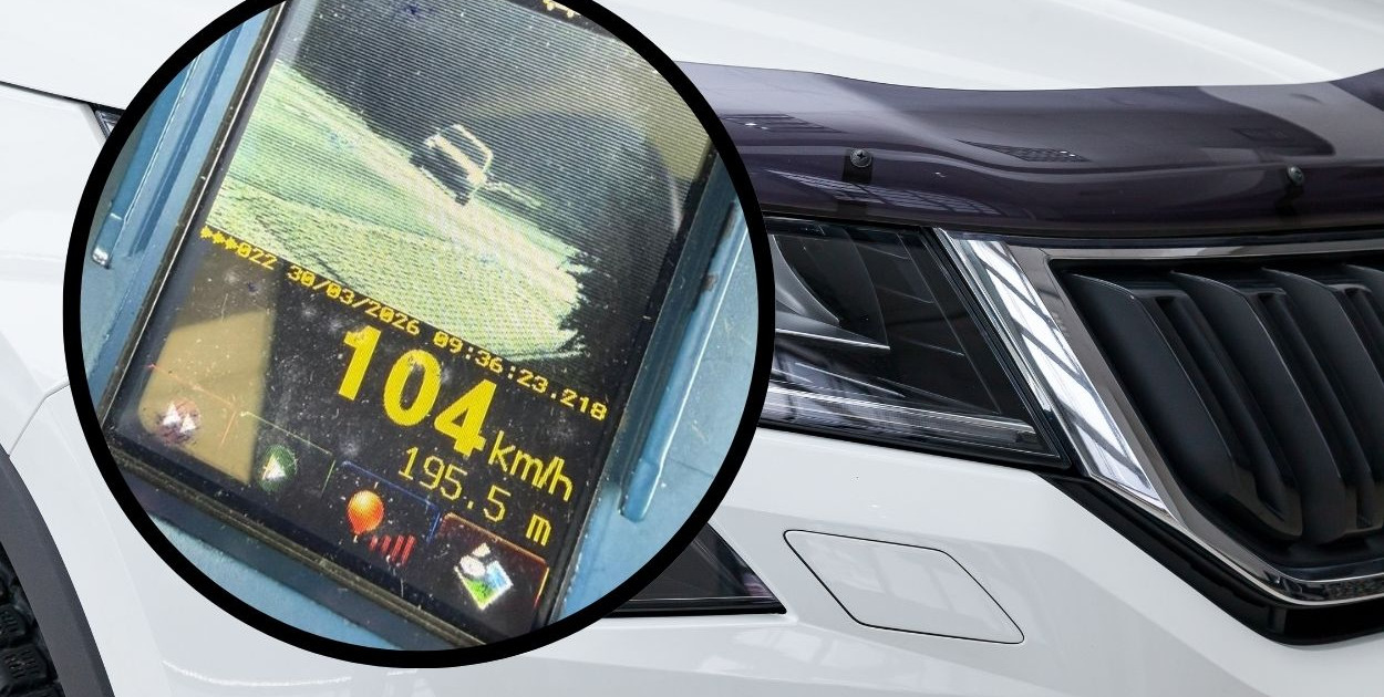 Gaz w podłogę i koniec jazdy. Skoda zatrzymana przez policję