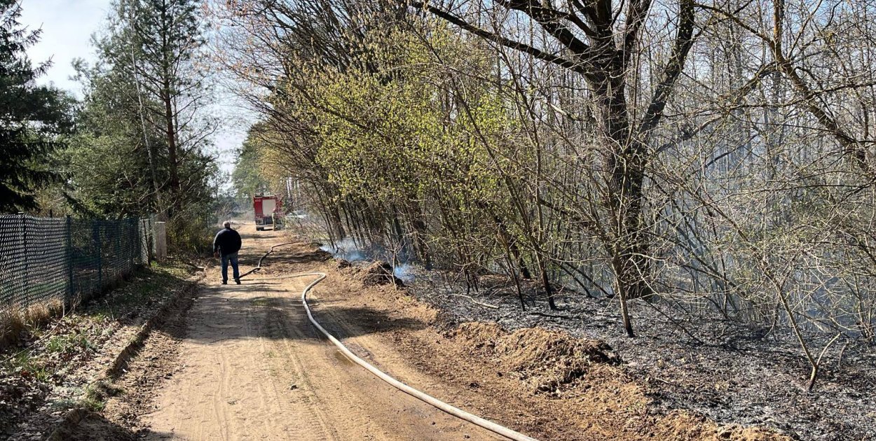 Niebezpieczny pożar w regionie! Strażacy walczyli z żywiołem