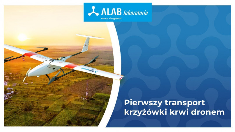Transport krwi dronem z Pułtuska